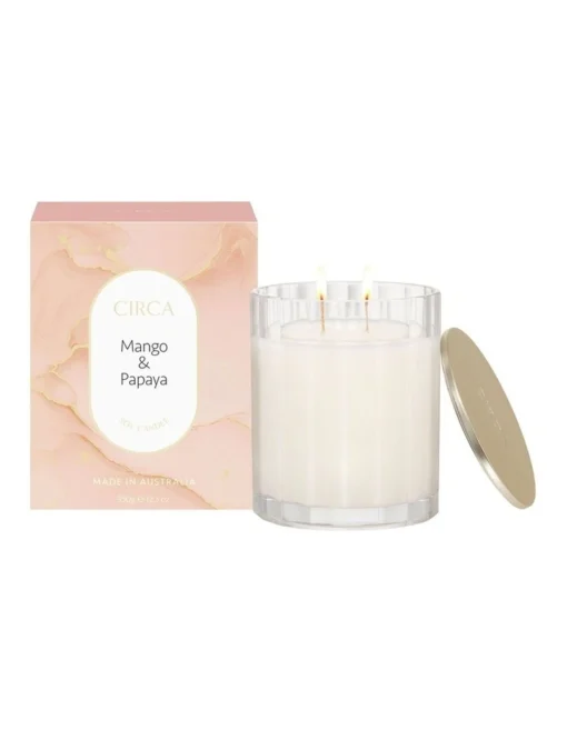 Mango & Papaya Scented Soy Candle 350g -Home Décor Sales