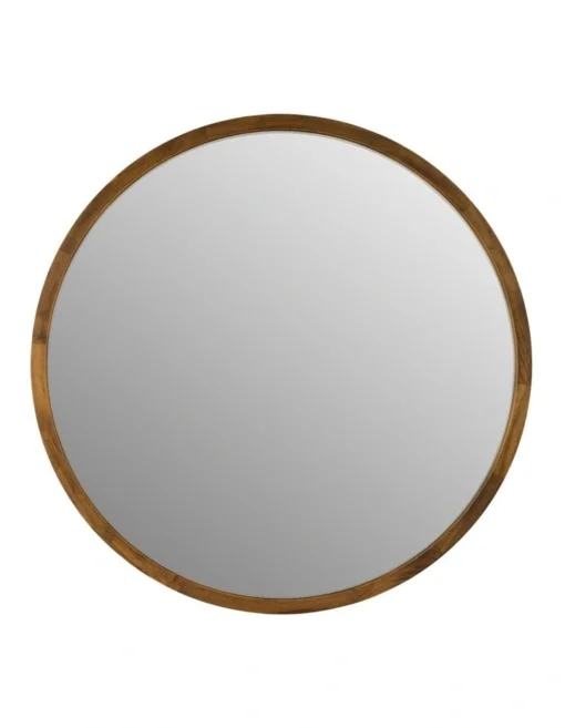 Tina 80cm Dark Solid Wood Mirror -Home Décor Sales