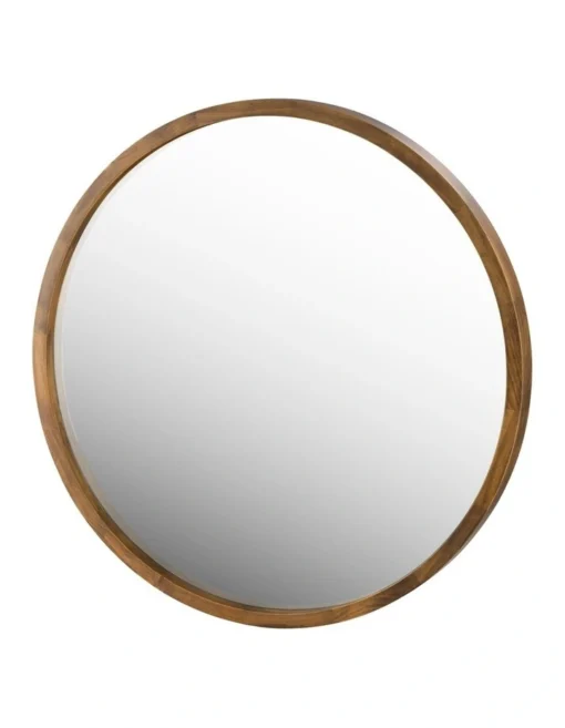 Tina 80cm Dark Solid Wood Mirror -Home Décor Sales