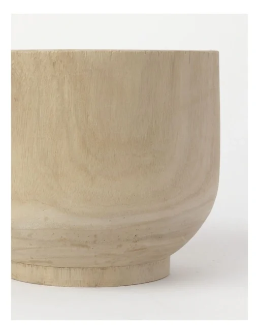 Wooden Planter Pot 16cm In Natural -Home Décor Sales