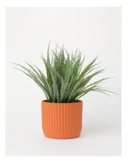 Dakota Ribbed Terracotta Planter Pot 14cm In Burnt Orange -Home Décor Sales 865790650 3 1 720x928