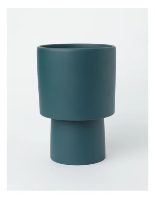 Eden Terracotta Planter Pot 25cm In Blue -Home Décor Sales