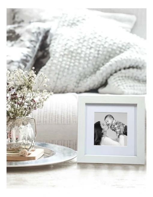 White Photo Frame 15x15/10x10cm -Home Décor Sales