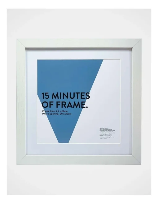 White Photo Frame 25x25/20x20cm -Home Décor Sales
