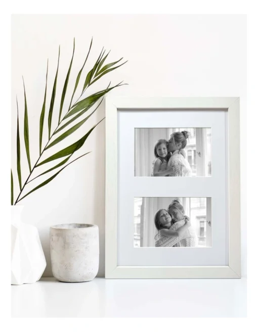 White Photo Frame A4/Double 10x15cm -Home Décor Sales