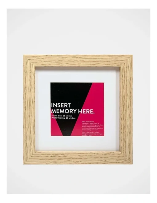 Natural Photo Frame 15x15/10x10cm -Home Décor Sales