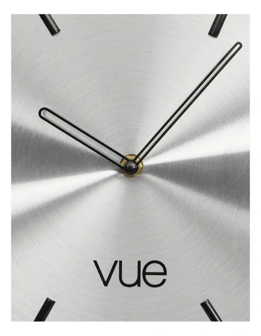 Paddington Onyx Metallic Clock 30cm In Metallic Charcoal -Home Décor Sales