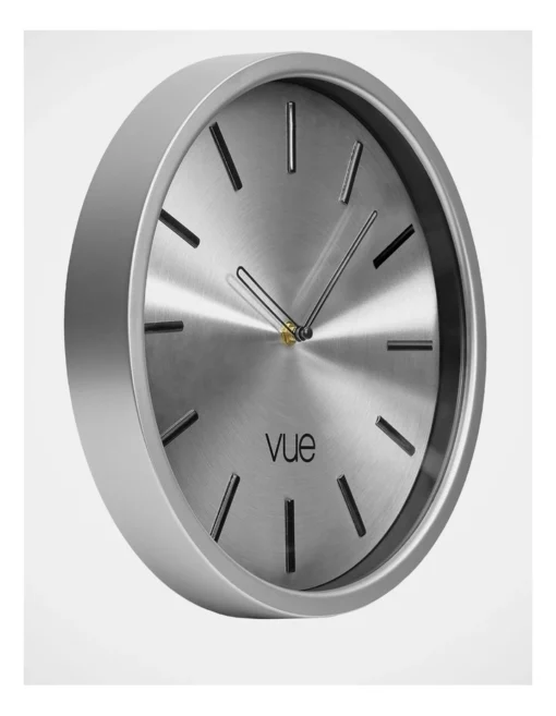 Paddington Onyx Metallic Clock 30cm In Metallic Charcoal -Home Décor Sales