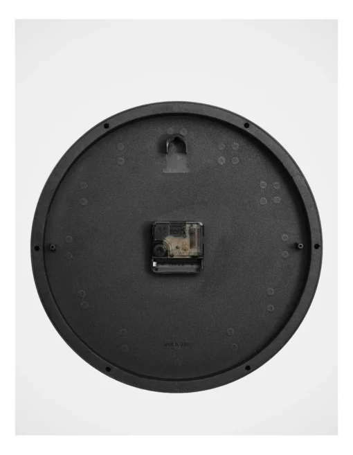 Paddington Onyx Metallic Clock 30cm In Metallic Charcoal -Home Décor Sales