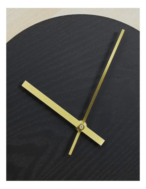 Mont Albert Clock 40cm Black & Natural -Home Décor Sales