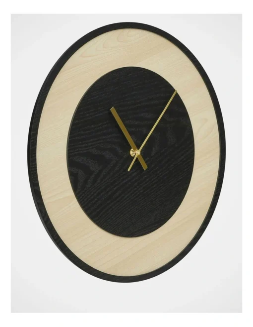 Mont Albert Clock 40cm Black & Natural -Home Décor Sales