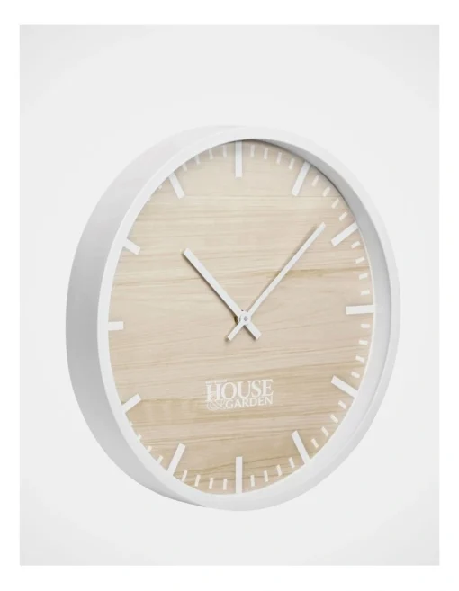 Bondi White Coastal Clock 35cm In Natural -Home Décor Sales