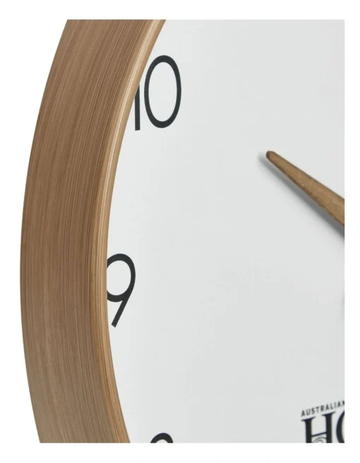 Broome Walnut Rural Clock 35cm In White -Home Décor Sales