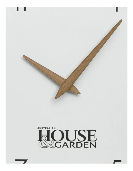 Broome Walnut Rural Clock 35cm In White -Home Décor Sales