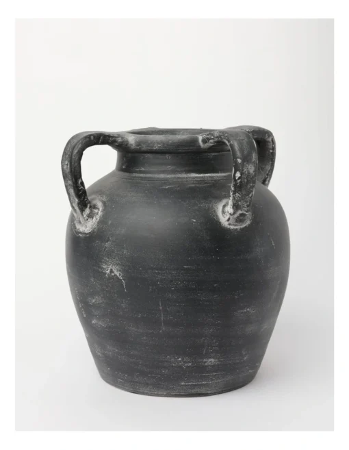 Heritage Kinross Terracotta Vase Large Black -Home Décor Sales