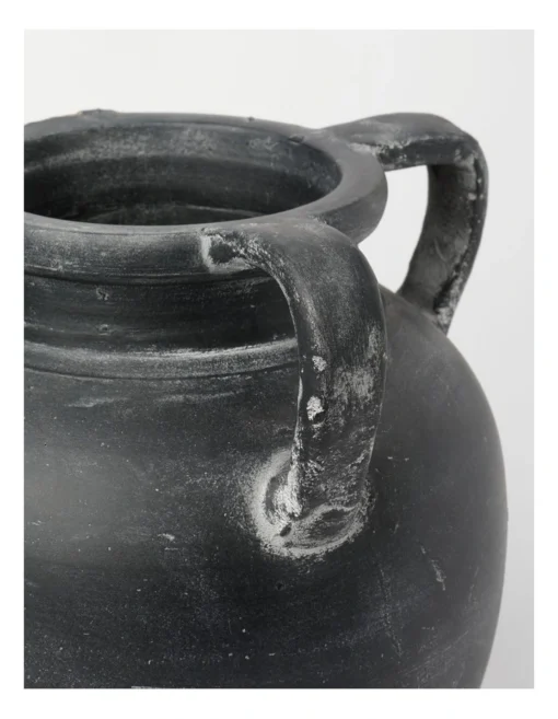 Heritage Kinross Terracotta Vase Large Black -Home Décor Sales