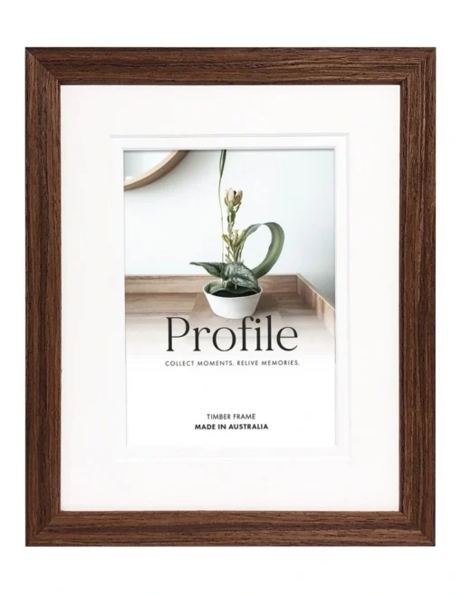 Profile Deluxe Frame 12x16/8x12 In Chestnut -Home Décor Sales