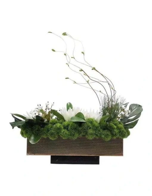 Exclusive Design Table Artificial Green Floral Arrangement -Home Décor Sales