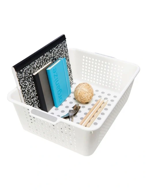 Medium Storage Basket White -Home Décor Sales