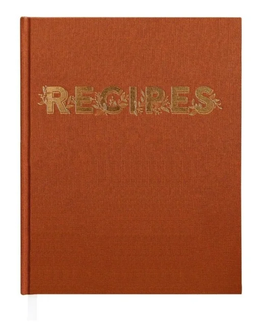 Recipe Book Turmeric In Rust -Home Décor Sales