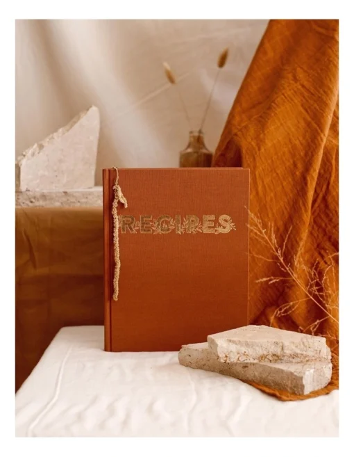 Recipe Book Turmeric In Rust -Home Décor Sales