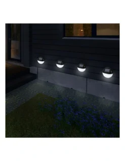 Utmark 8 Pack Round Solar LED Solar Fence Lights Black -Home Décor Sales 890425090 3 720x928