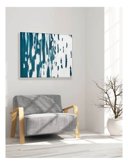 Blue Pettings Wall Art 82.6x102.6x4.3cm In Multi -Home Décor Sales