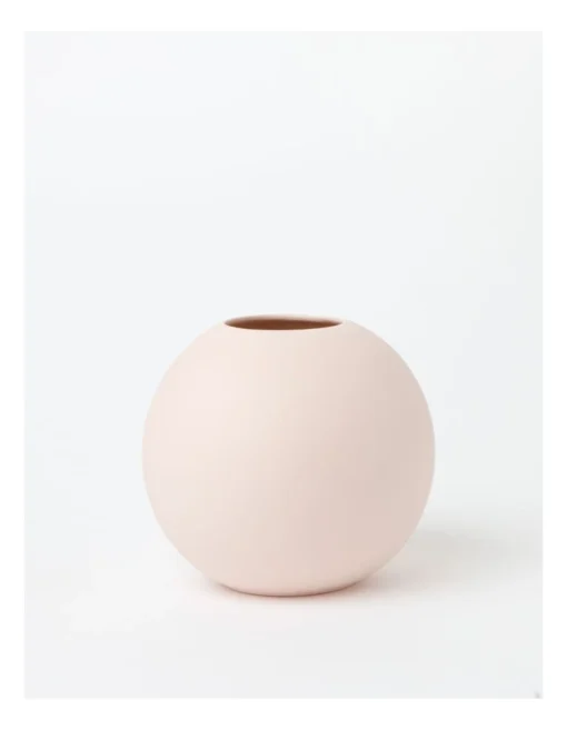 Kiama Ceramic Small Vase 13x13x12cm In Pink -Home Décor Sales