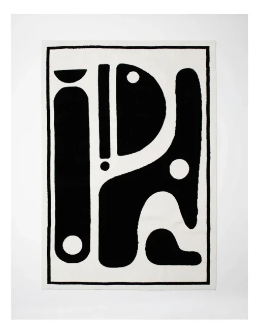 Ritual Geo Rug 230x160cm In Black/White -Home Décor Sales