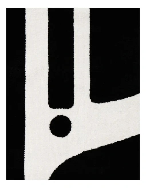 Ritual Geo Rug 230x160cm In Black/White -Home Décor Sales