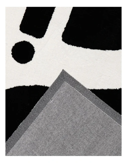 Ritual Geo Rug 230x160cm In Black/White -Home Décor Sales