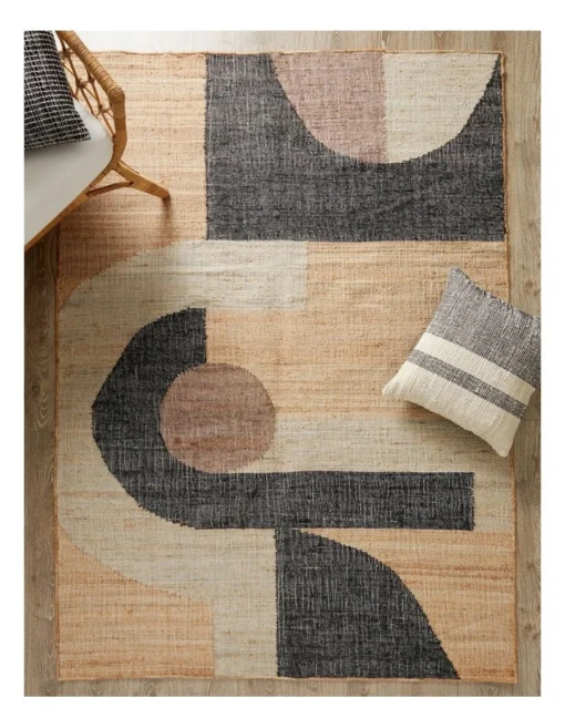 Blake Rug 160x230 In Natural/Grey/Charcoal -Home Décor Sales