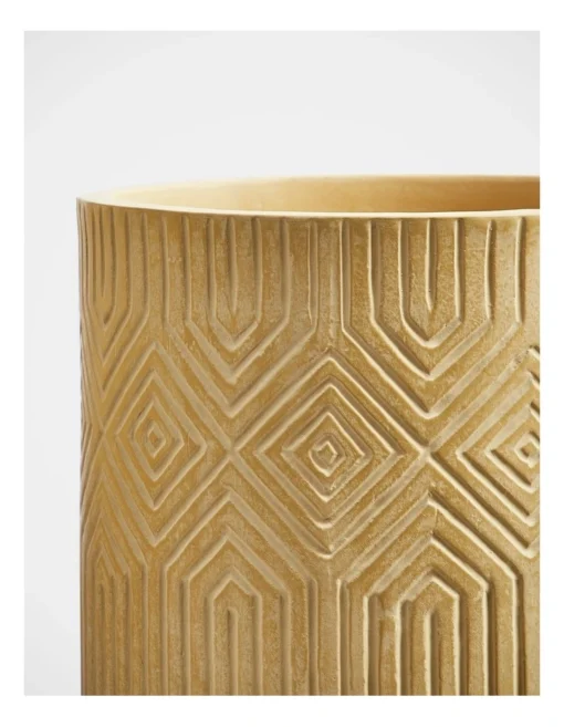 Marella 36.5x26x26cm Planter Pot On Wooden Stand Small In Brown -Home Décor Sales