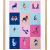 Colourful Animal World Wall Art A2 62x3x44.7 In Multi -Home Décor Sales 897920830 1 720x928