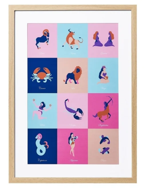 Colourful Animal World Wall Art A2 62x3x44.7 In Multi -Home Décor Sales