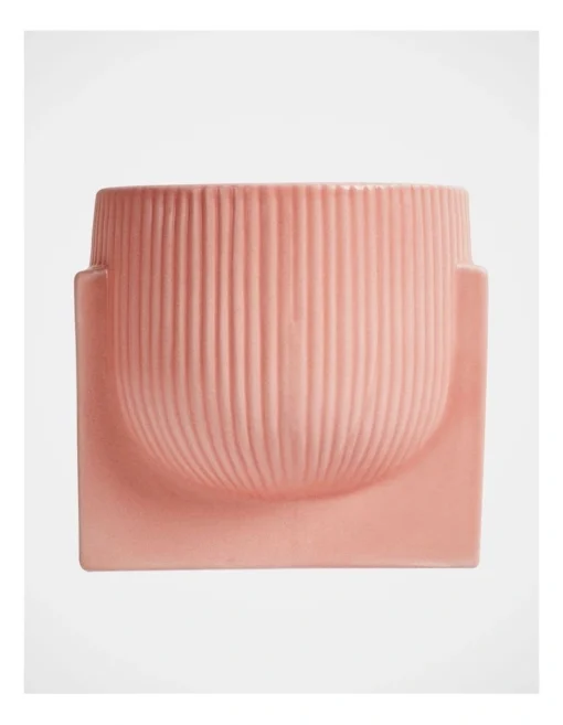Peach Pearl Planter 12x12.5x12cm -Home Décor Sales