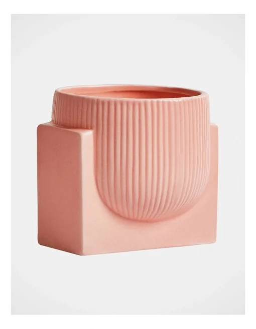 Peach Pearl Planter 12x12.5x12cm -Home Décor Sales