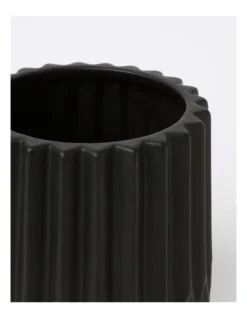 Anthracite Textured Planter 14x14x14.5cm In Black -Home Décor Sales 898192810 3 720x928