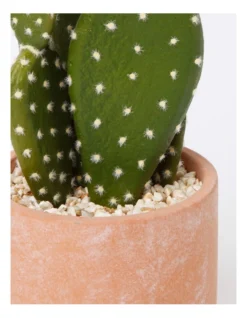 Artificial Cactus In Cement Pot 26x12x12cm In Green/Terracotta -Home Décor Sales 898193980 3 720x928
