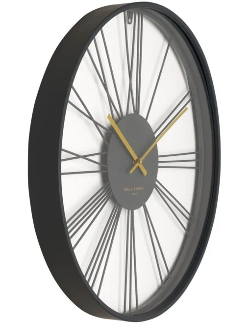 Outdoor Garden Spin Clock 60cm In Black -Home Décor Sales
