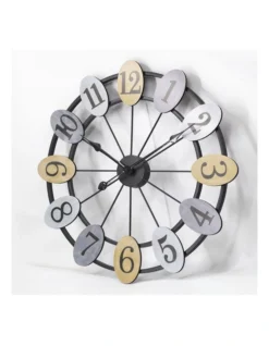 Luke 60cm Wall Clock Multicolour -Home Décor Sales 899408260 2 720x928