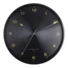 Elsa 40cm Silent Wall Clock Black -Home Décor Sales 899409790 1 720x928