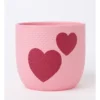 Rubberised Planter Heart Pot 15.5X18cm In Pink -Home Décor Sales 906037660 1 720x928