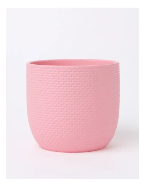 Rubberised Planter Heart Pot 15.5X18cm In Pink -Home Décor Sales