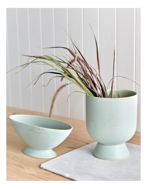 Florist Corner Jardin Vase In Mint Green -Home Décor Sales