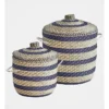 Heritage Skyros Seagrass Basket Set Of 2 In Natural/Blue -Home Décor Sales 912086830 1 1 720x928