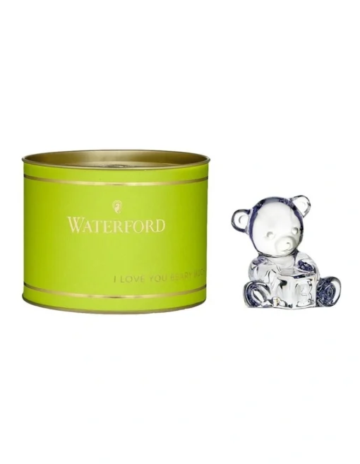 Waterford Giftology Bear On Block 7x6cm -Home Décor Sales