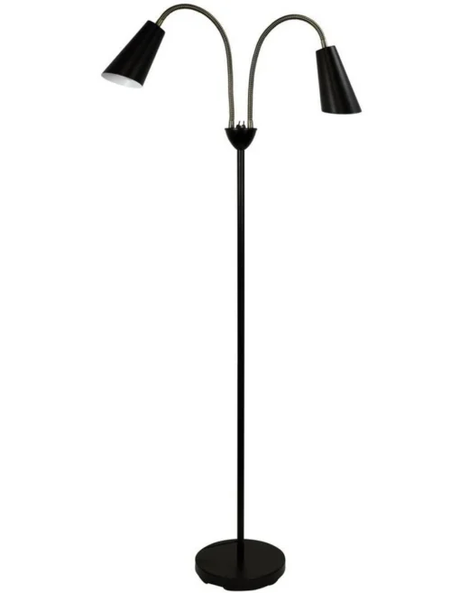 Walt Twin Floor Lamp Antique Brass -Home Décor Sales