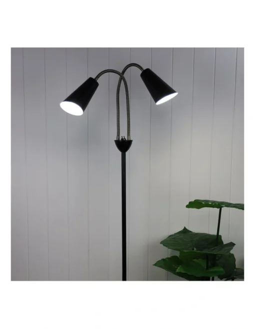Walt Twin Floor Lamp Antique Brass -Home Décor Sales