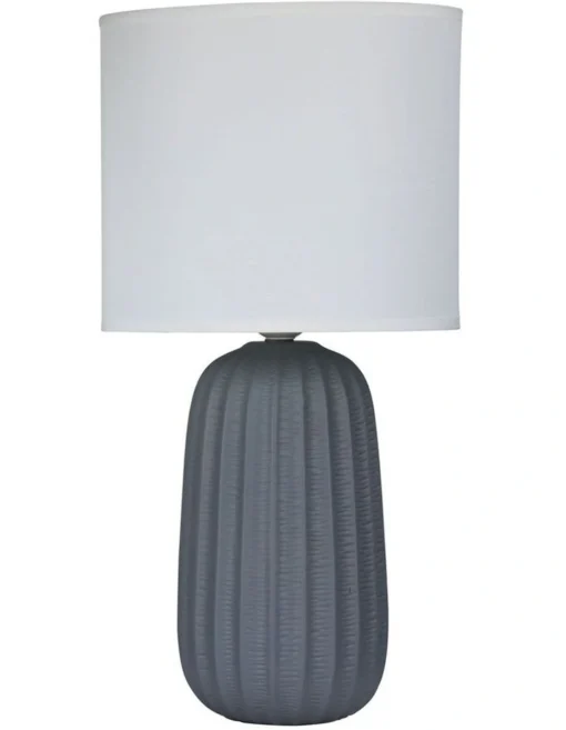 Benjy Ceramic Table Lamp 25cm Grey -Home Décor Sales